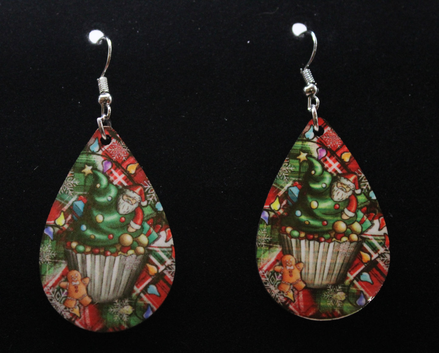Christmas Cupcake Earrings