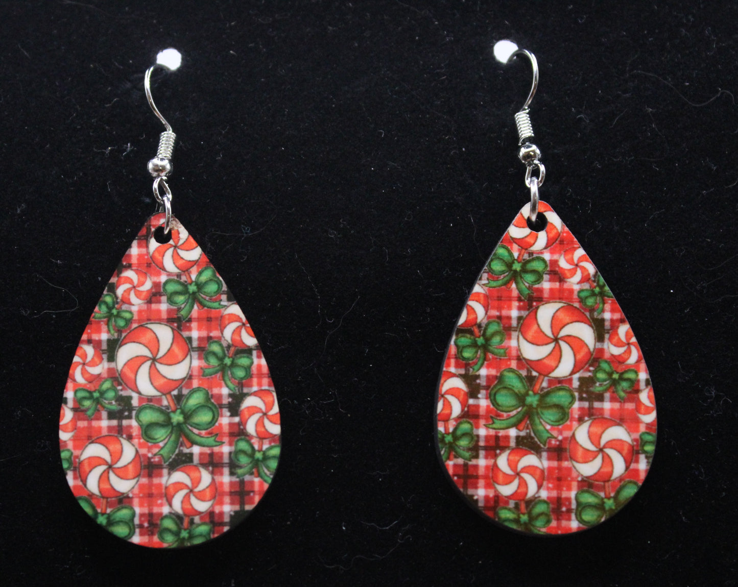 Christmas Candy Peppermint Earrings