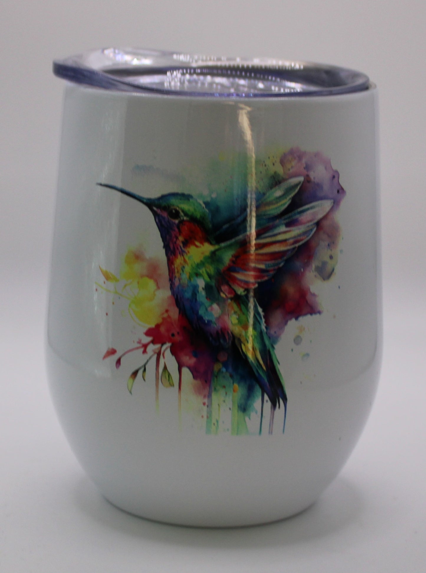 Hummingbird 12 Ounce Wine Tumbler - Design #1