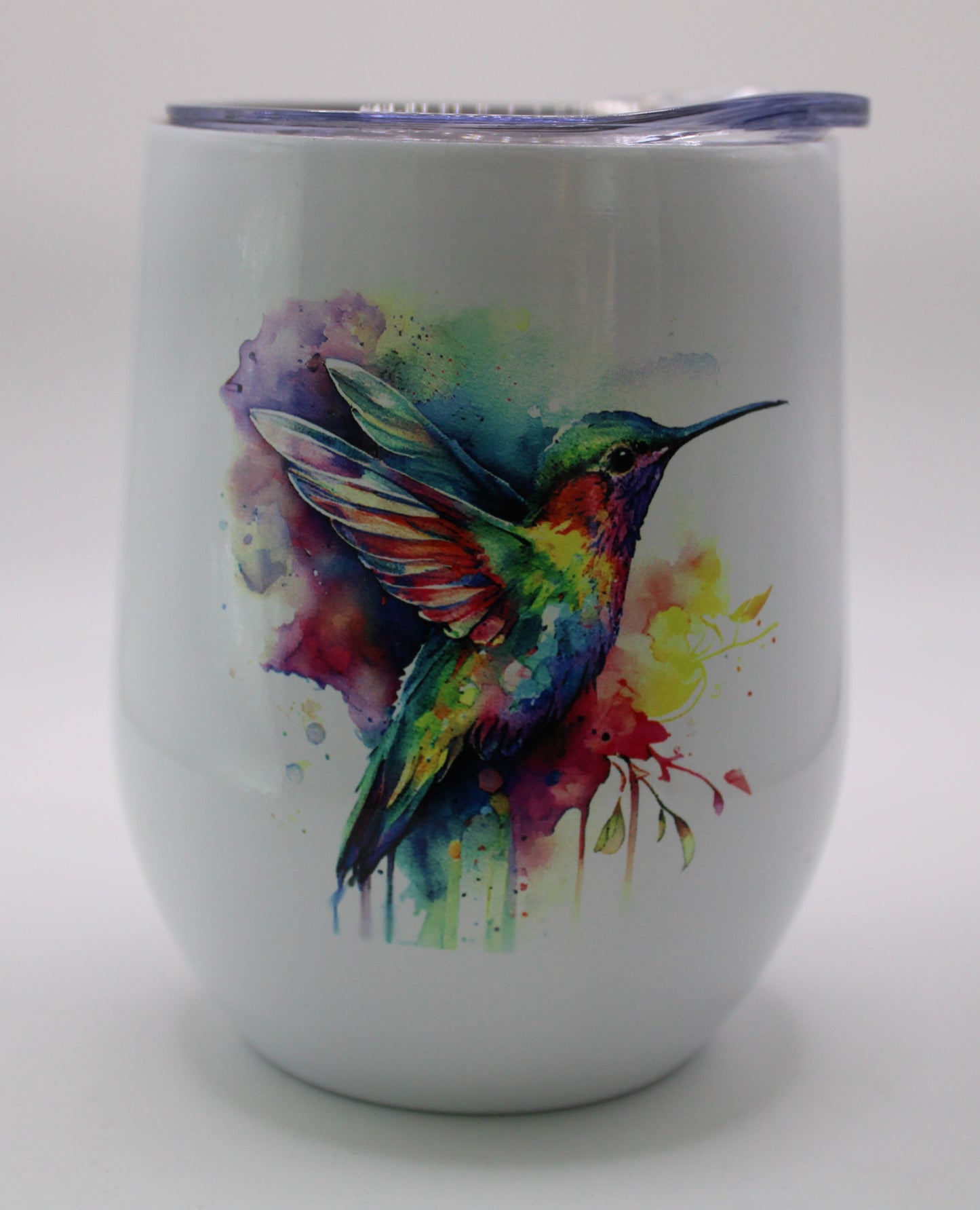 Hummingbird 12 Ounce Wine Tumbler - Design #1