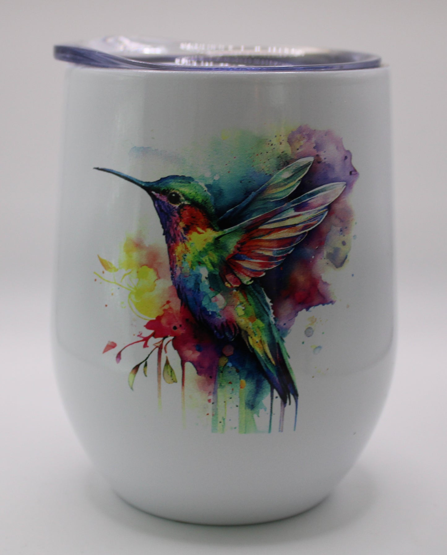 Hummingbird 12 Ounce Wine Tumbler - Design #1